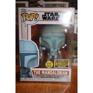 Funko POP! Star Wars The Mandalorian #345 Glow in Dark‎ EE Exclusive Bobble-Head